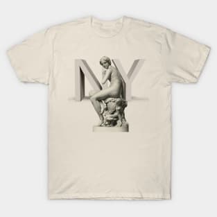 A nymph surprised (1886) vintage women new york T-Shirt